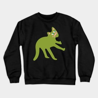 THIS CUTE CAT IS WHERE IT'S AT Funny Charming Kitten Pet - UnBlink Studio by Jackie Tahara Crewneck Sweatshirt